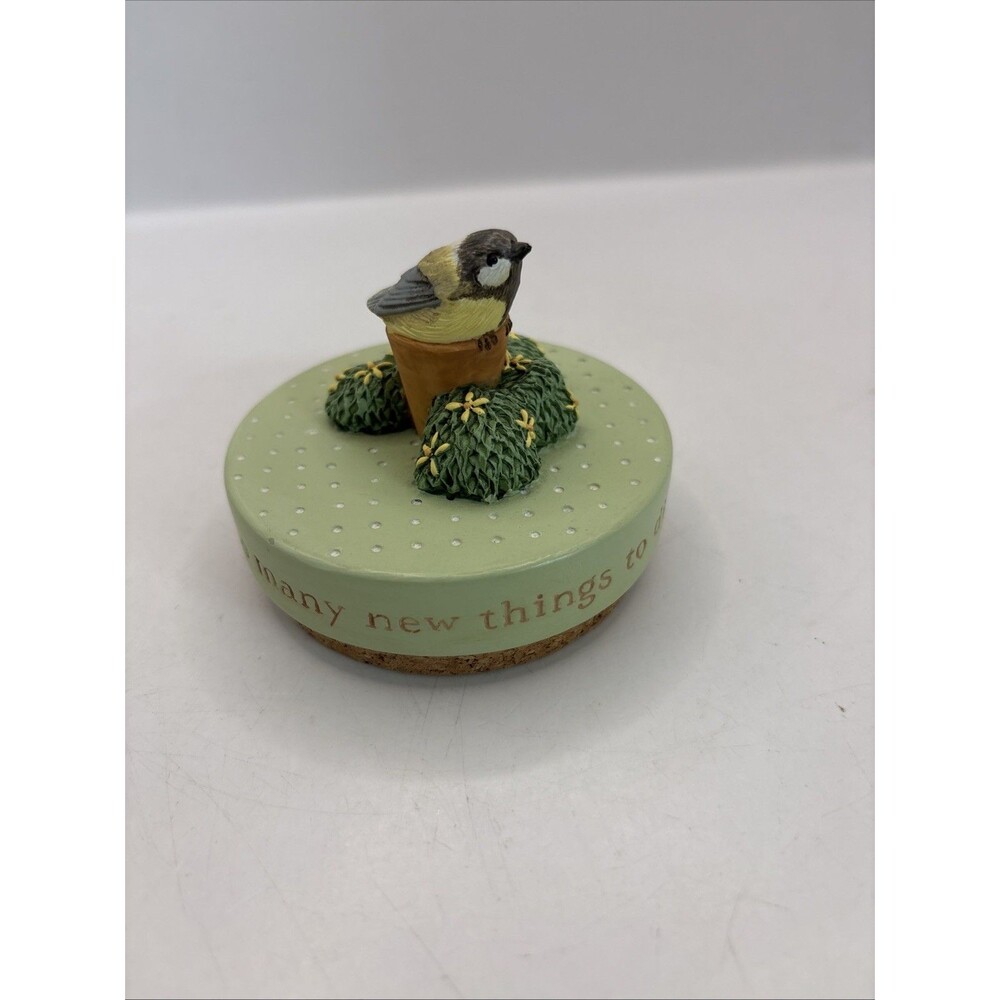 Vintage Hallmark Bastin Bird Candle Topper” Each Day Is A Gift “